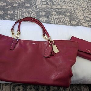Coach purse with matching wallet